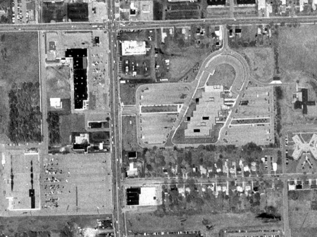 Lansing Drive-In Theatre - Aerial - Photo From Terraserver (newer photo)